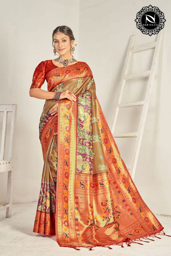 Har Naaz Rajwadi Silk Wedding Sarees Catalog
